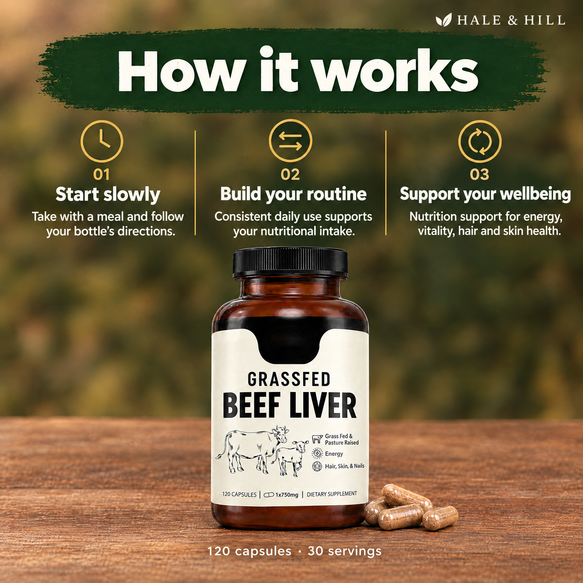 Grass-Fed Beef Liver Capsules