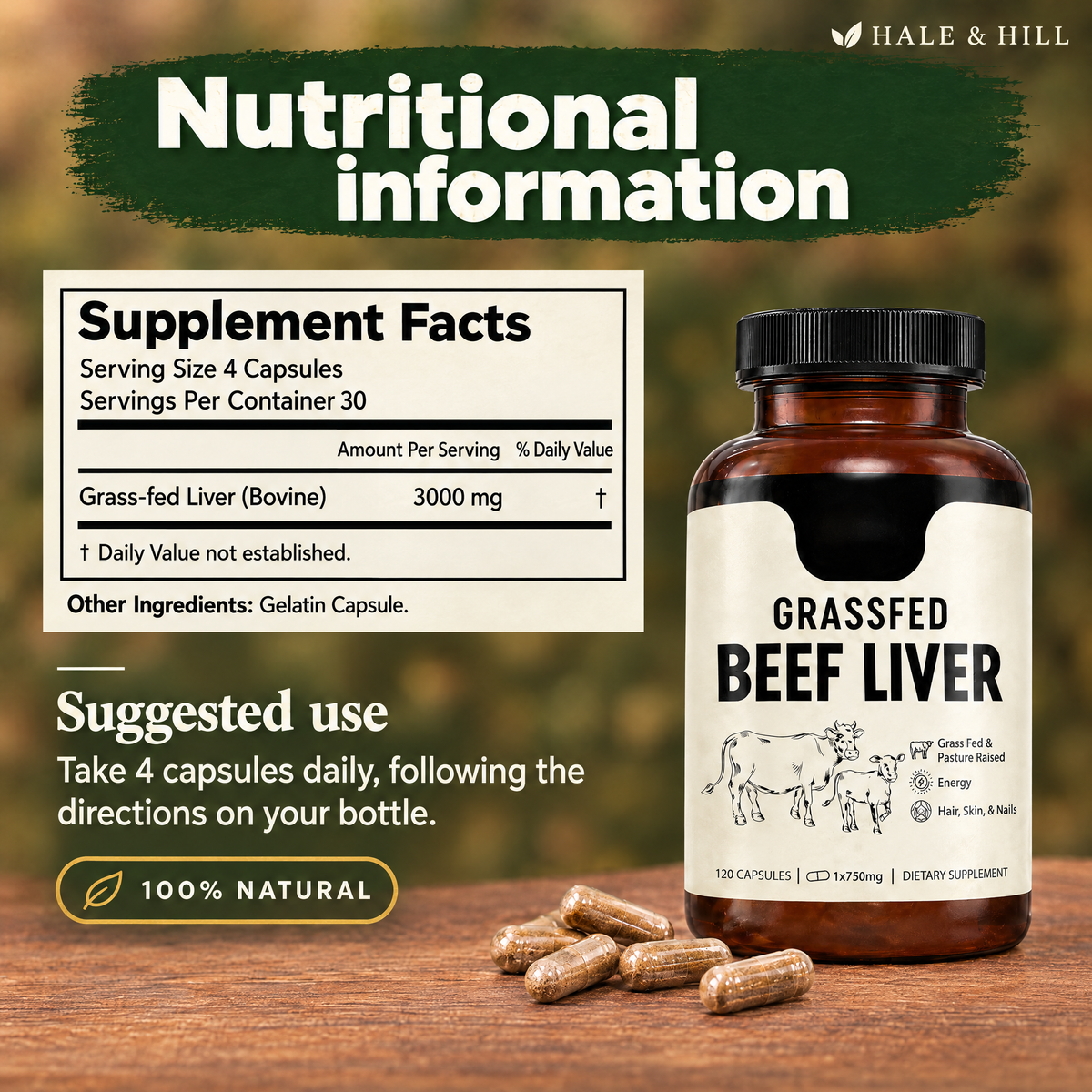Grass-Fed Beef Liver Capsules